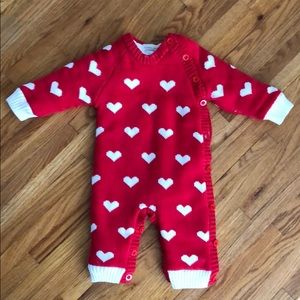 patpat | red heart knit suit | size 6 months